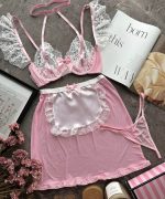 sexy housemaid costume, maid roleplay outfit, 3 piece lingerie set, pink sexy uniform, seductive maid outfit, women’s roleplay costume, sexy maid lingerie, sheer maid costume, lace roleplay lingerie, maid uniform for women, sexy outfit, intimate costume for women, roleplay lingerie set, hot maid costume, erotic uniform for women, lingerie shop Tbilisi, sexy dress-up costume, maid fantasy outfit, women’s fantasy costume , სექსუალური უნიფორმა, დიასახლისის უნიფორმა, სექსუალური ფორმა, როლური თამაშის კოსტუმი, ქალის უნიფორმა, ინტიმური ტანსაცმელი, ქალის ლინგერი, დიასახლისის კოსტუმი, თამაშისთვის უნიფორმა, სექსუალური კომპლექტი, სამნაწილიანი სეტი, ქალის სექსუალური კოსტუმი, ვარდისფერი უნიფორმა, სექსუალური ქვედაბოლო, მაქმანებიანი კოსტუმი, ინტიმური ლუქი, ფანტაზიური ფორმა, ქალის კოსტუმები, უნიფორმები ქალებისთვის, როლური თამაშის ტანსაცმელი,ეროტიული კოსტუმი, სექსუალური თამაშები, ეროტიული აქსესუარები, ქალის თეთრეული, დამლაგებლის სექსუალური კოსტუმი, Venus in Scorpio, სექს შოპი, sexshop