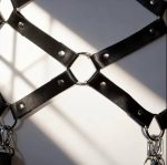 leather harness, body harness, black harness lingerie, leather body accessory, adjustable harness, women harness, erotic lingerie, fetish wear, bdsm lingerie, strappy lingerie, leather bodywear, sexy harness, intimate accessories